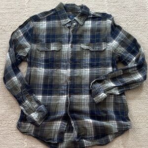 George Blue and Green Checkered Casual Shirt
